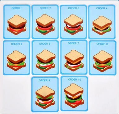 Houten Montessori Stapelsandwich Speelset Voor Kinderen - KidsKorner