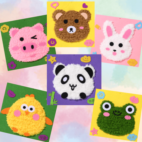 StikVriendjes Dieren Naai Kit Voor Kinderen 6 Delig - KidsKorner