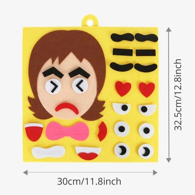 Vilten Emoties Matchspel Voor Kinderen – Gezichtjes Maken 3 Jaar+ - KidsKorner