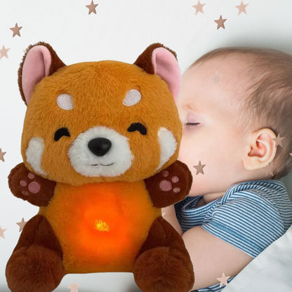 Ademende Rode Panda Knuffel Met Slaapliedjes - KidsKorner