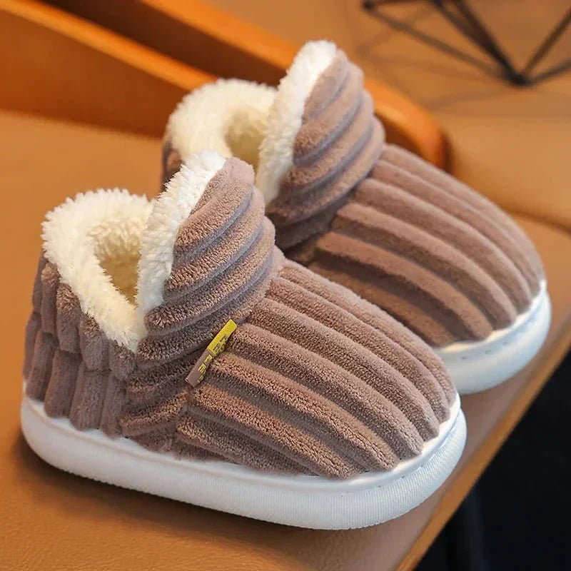 Antislip Pluche Babyslofjes – Warme Huissloffen Binnen - KidsKorner
