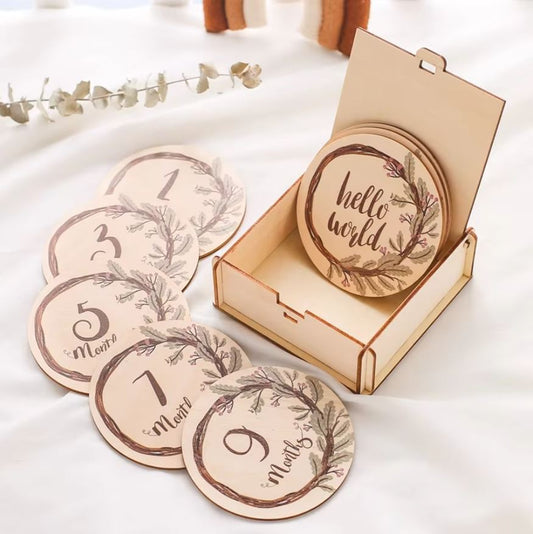 Baby Mijlpaal Schijfjes Set voor 1 - 11 Maanden - KidsKorner