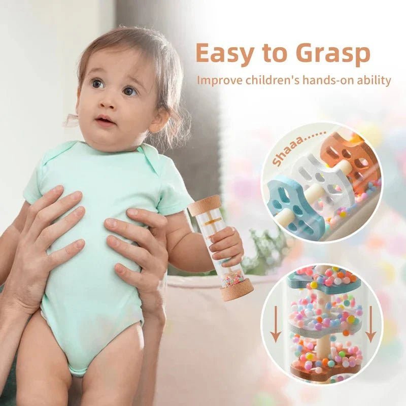 Baby Rain Stick Regenmuziek Rammelaar - KidsKorner