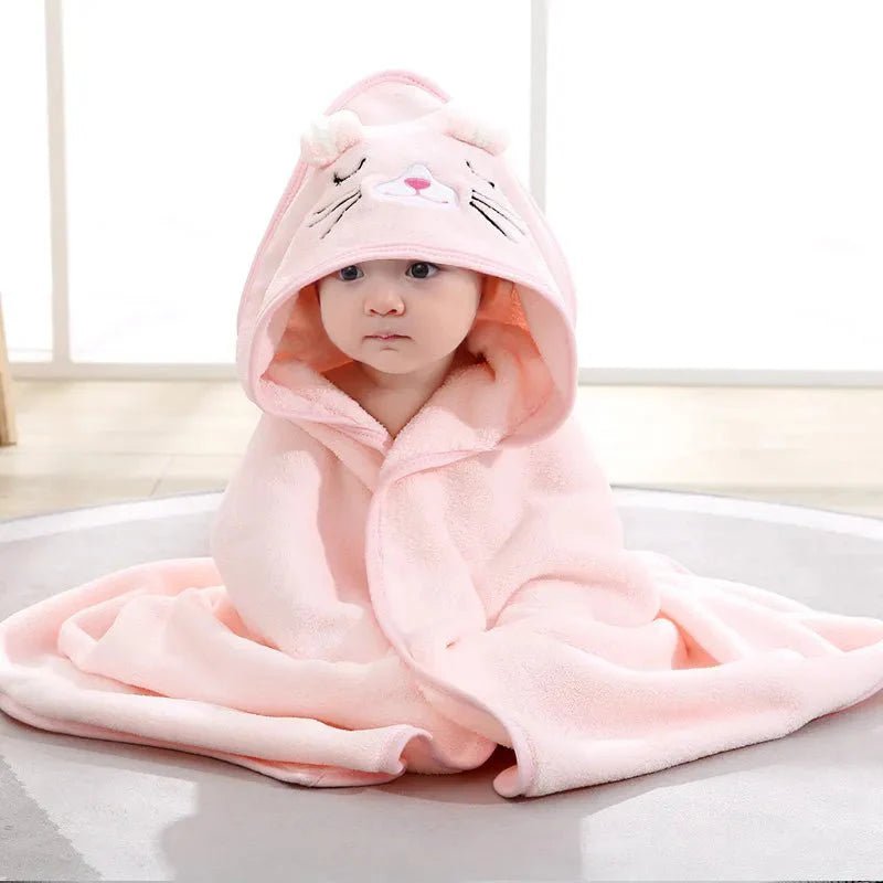 Badbeestje Badcape Baby - Badhanddoek Met Capuchon - KidsKorner