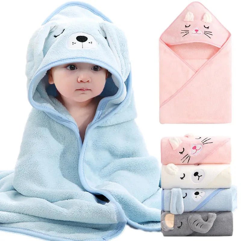 Badbeestje Badcape Baby - Badhanddoek Met Capuchon - KidsKorner