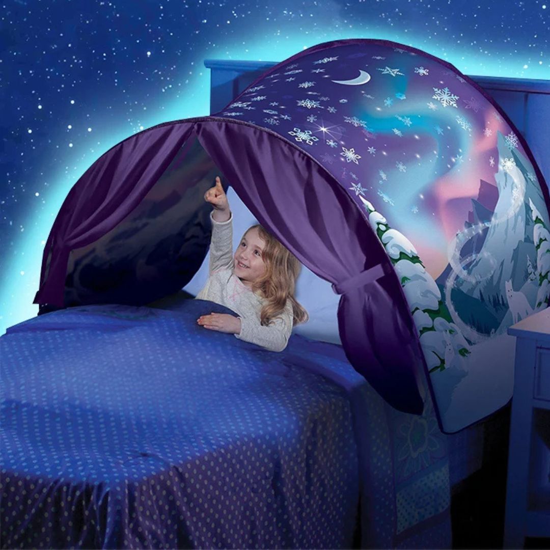 Bedtent Voor Eenpersoonsbed – Kinderslaaptent Met Thema Print - KidsKorner