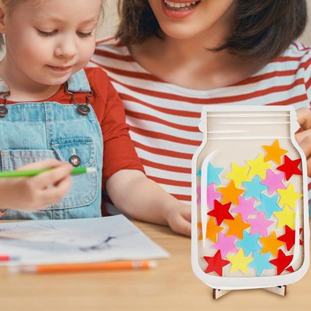 Beloningspot met Sterren – Motivatie Pot voor Kinderen (thuis & school) - KidsKorner