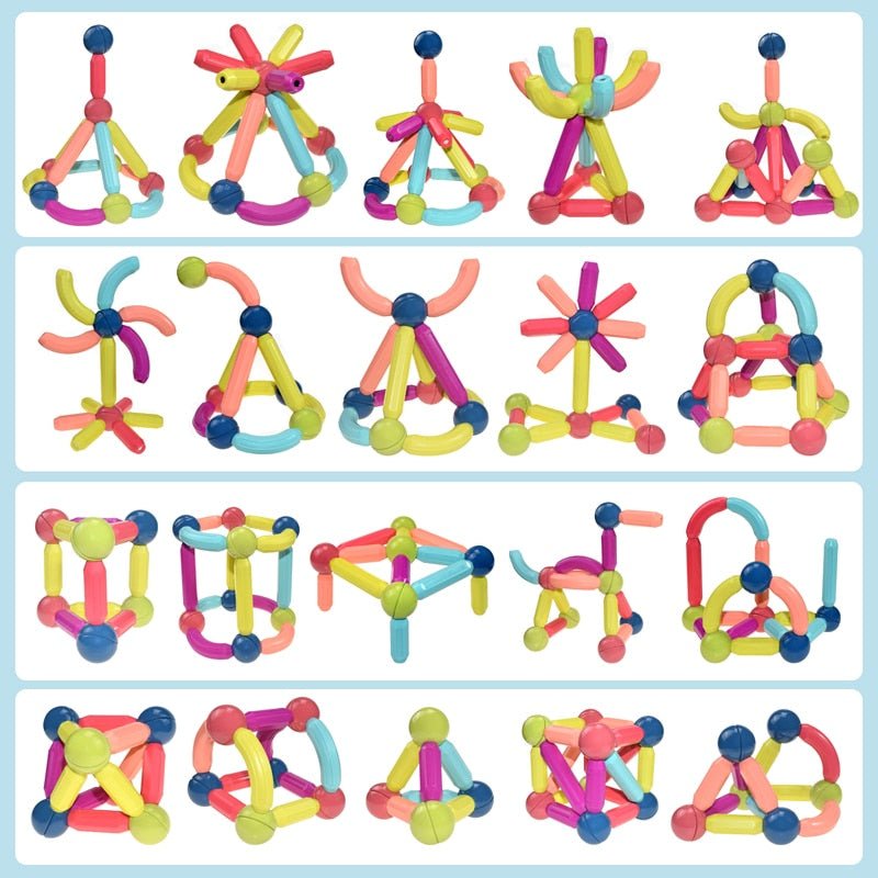 Bouwspeelgoed - Magnetische Staafjes en Balletjes - KidsKorner