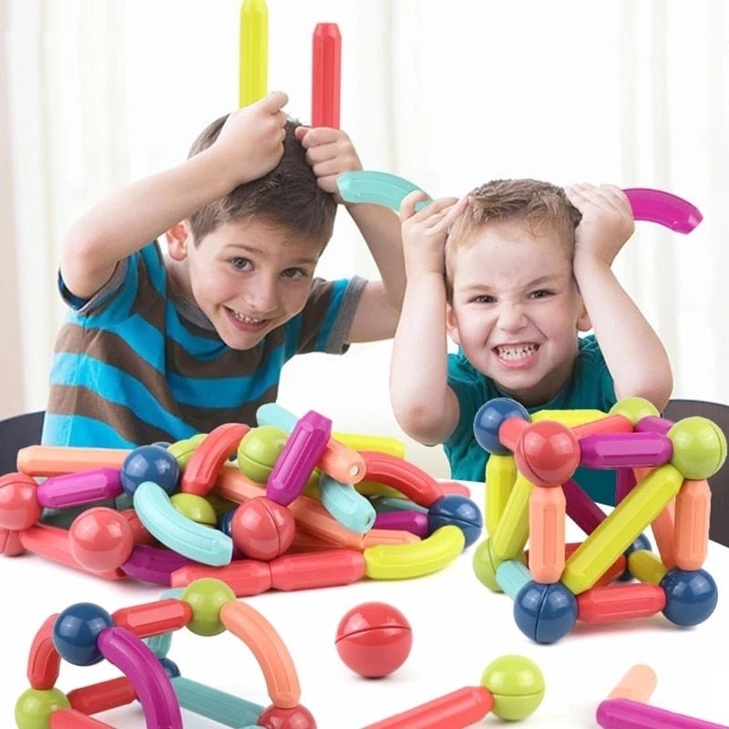 Bouwspeelgoed - Magnetische Staafjes en Balletjes - KidsKorner