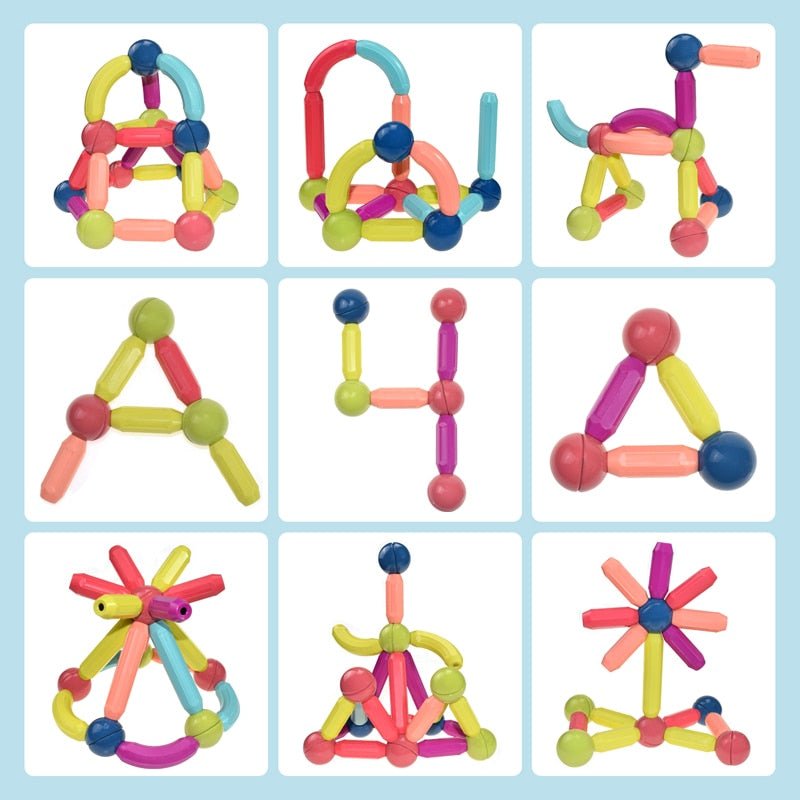 Bouwspeelgoed - Magnetische Staafjes en Balletjes - KidsKorner