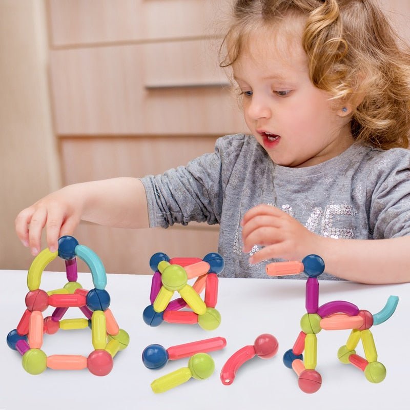Bouwspeelgoed - Magnetische Staafjes en Balletjes - KidsKorner