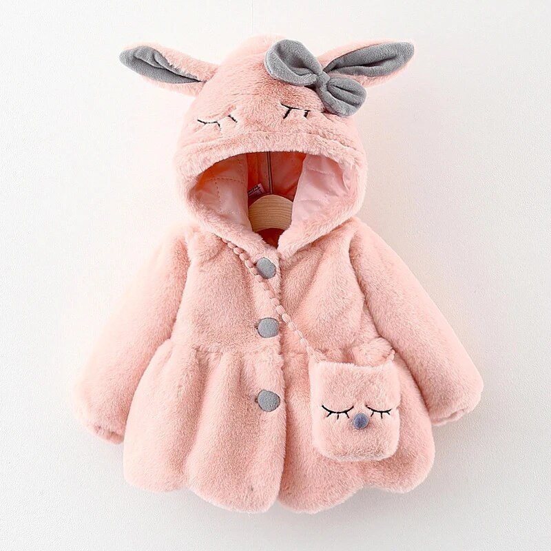 BunnyHood Pluche Baby en Peuter Jas Met Konijnenoren - KidsKorner