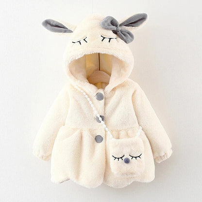 BunnyHood Pluche Baby en Peuter Jas Met Konijnenoren - KidsKorner