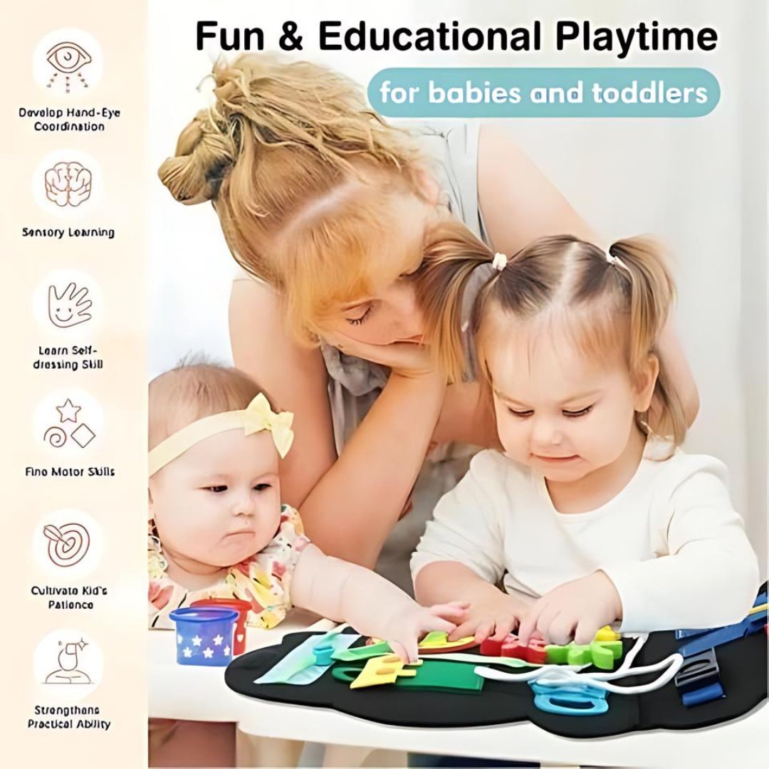 BusyLino Montessori Busy Board - Activiteitenboek Peuters - KidsKorner