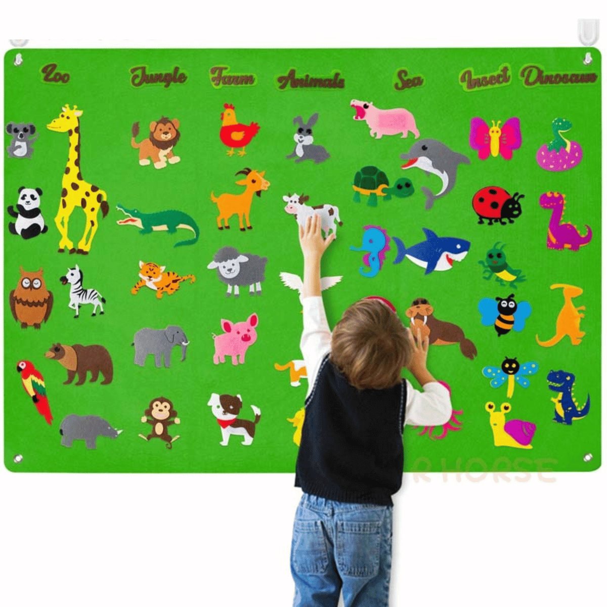 CreatiBoard Educatief Speelbord - Ontdek, Leer en Creëer met Vilt - KidsKorner