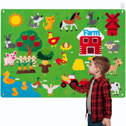 CreatiBoard Educatief Speelbord - Ontdek, Leer en Creëer met Vilt - KidsKorner