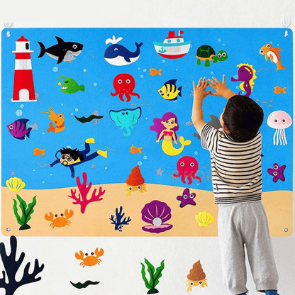 CreatiBoard Educatief Speelbord - Ontdek, Leer en Creëer met Vilt - KidsKorner