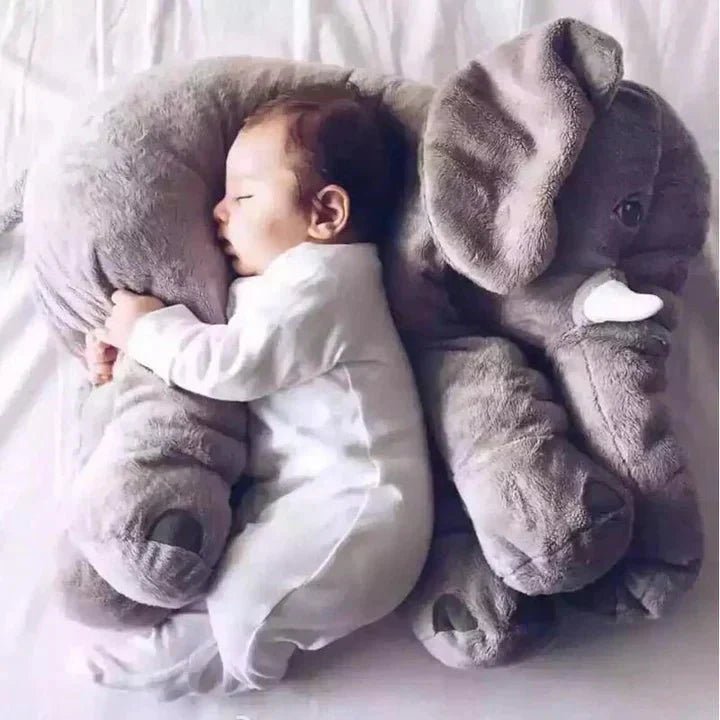Cuddlephant Knuffel Olifant Kussen - Zacht Baby Kussen - Babycadeau en Slaaphulp - KidsKorner