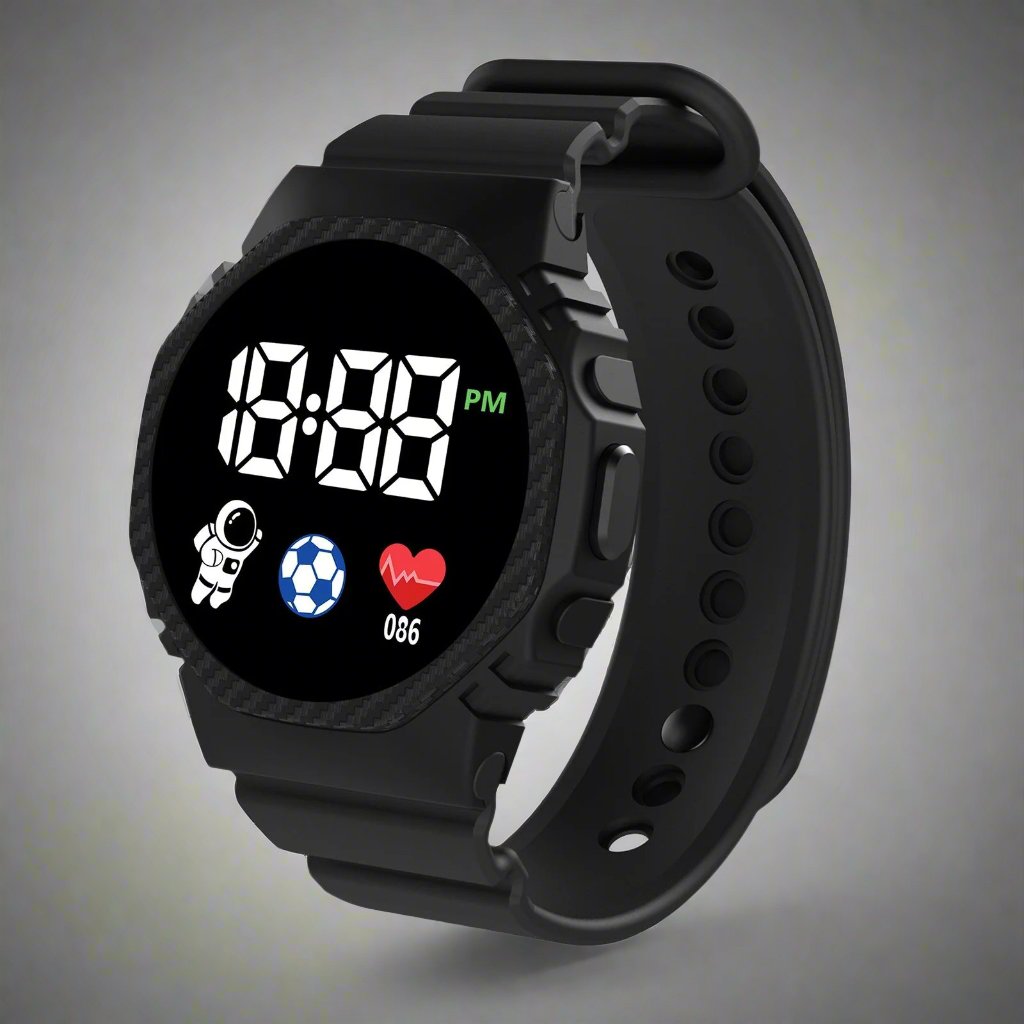 Digitaal Kinderhorloge | Waterdicht LED - Scherm Met Kalender Vanaf 4 Jaar - KidsKorner