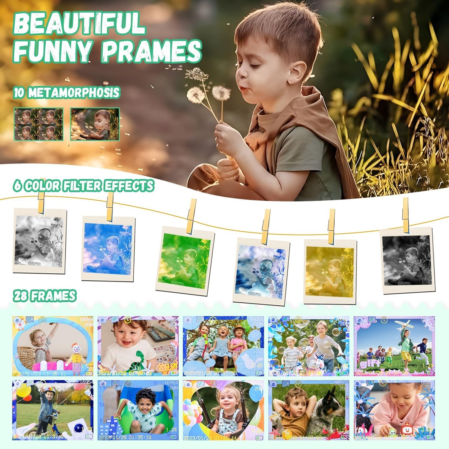 DinoKader Digitale Kinderfotocamera - KidsKorner