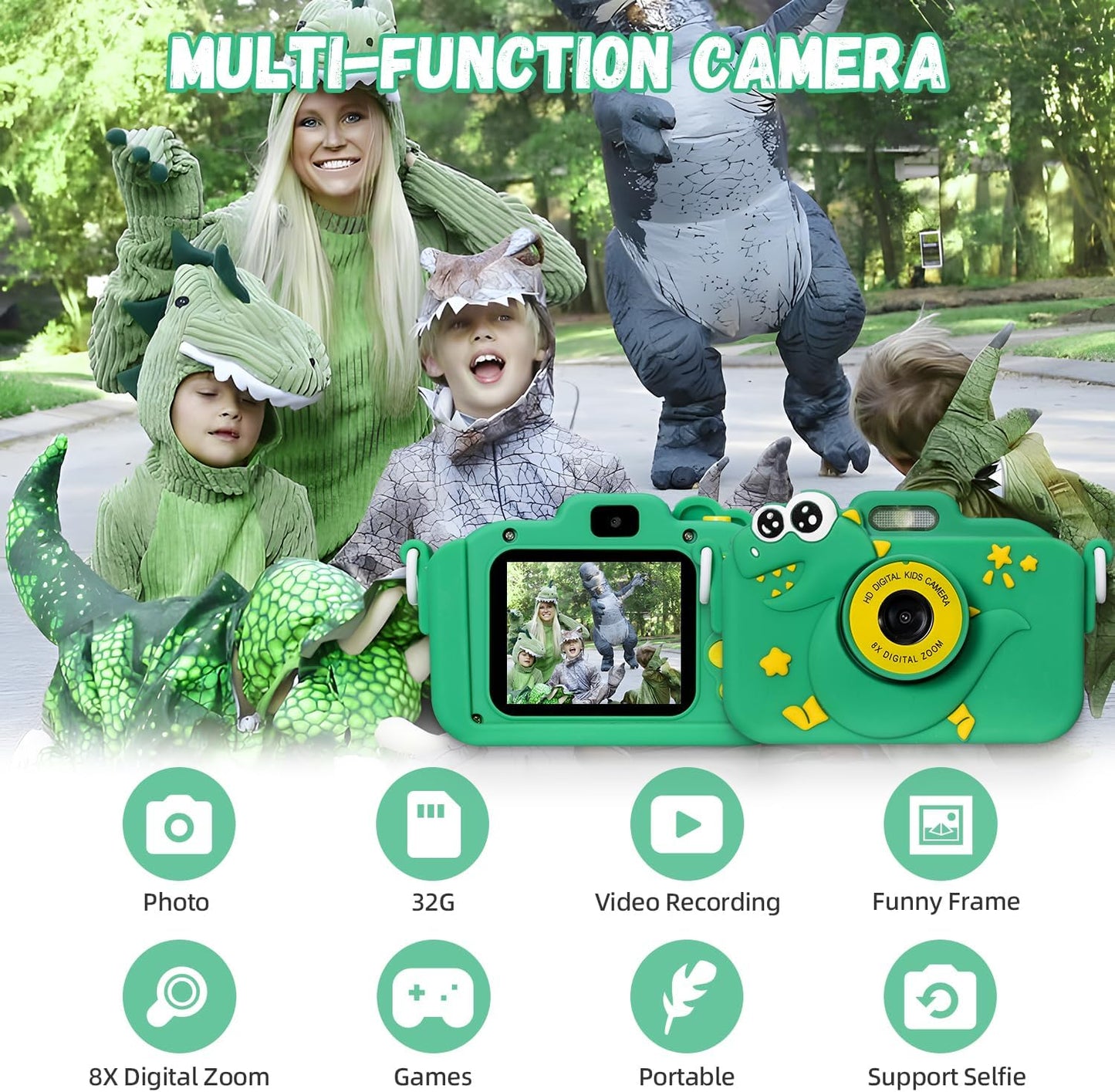 DinoKader Digitale Kinderfotocamera - KidsKorner
