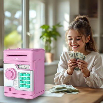 Elektronische Spaarpot Met Code En Vingerafdruk – Automatische Biljetinvoer 3 - 13 Jaar - KidsKorner