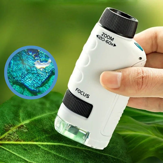 ExploreScope Zakmicroscoop - Compact en Leerzaam Onderzoeksspeelgoed - KidsKorner