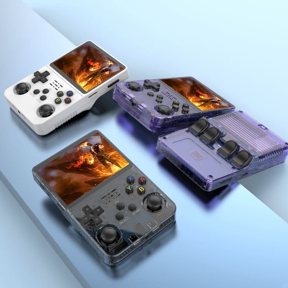Handheld Spelcomputer | 3,5" IPS Scherm, 64GB, 10.000 Spellen, Oplaadbaar - KidsKorner