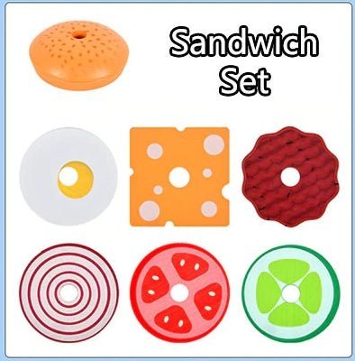Houten Montessori Stapelsandwich Speelset Voor Kinderen - KidsKorner