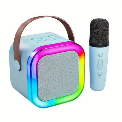 Karaoke Set Voor Kinderen | Draadloze Bluetooth Speaker Met Led Lichten En Microfoon - KidsKorner