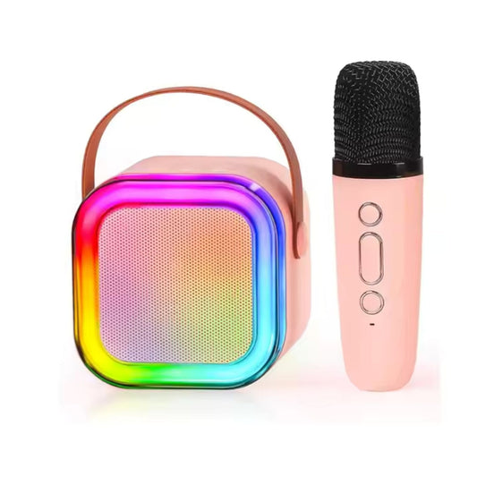 Karaoke Set Voor Kinderen | Draadloze Bluetooth Speaker Met Led Lichten En Microfoon - KidsKorner
