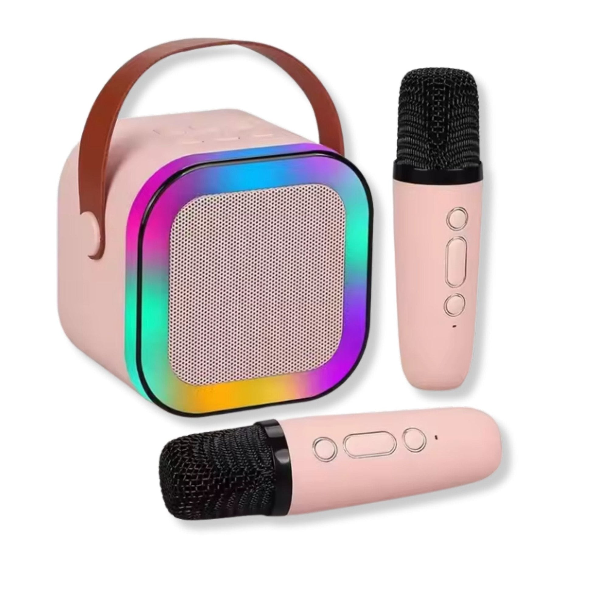 Karaoke Set Voor Kinderen | Draadloze Bluetooth Speaker Met Led Lichten En Microfoon - KidsKorner