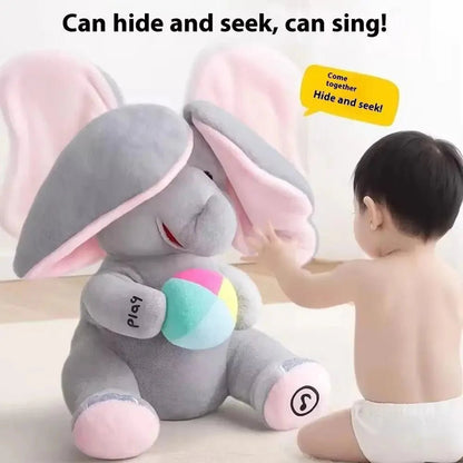 Kiekeboe Olifant Knuffel Met Muziek En Beweging - KidsKorner