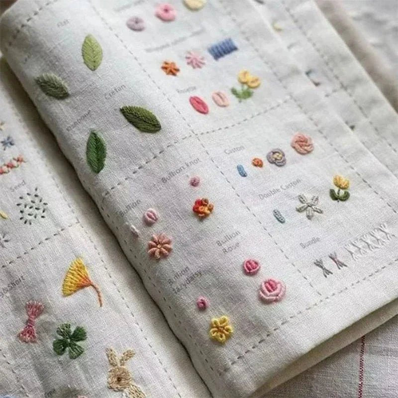 Kinder Naaiset & Borduurboek - Handwerkset Met Garen - 6+ Jaar - KidsKorner