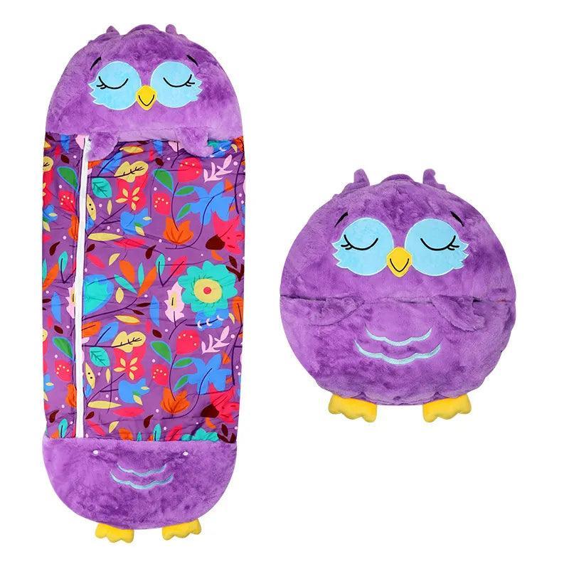 Kinder Slaapzak Met Knuffel - Knuffelkussen 2 - in - 1 - 3 Tot 8 Jaar - KidsKorner