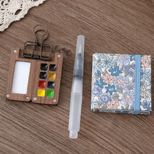 KleurKlip Mini Aquarelset Voor Onderweg Met Mengpalet - KidsKorner
