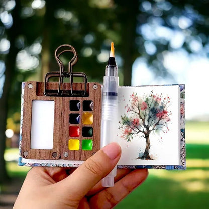 KleurKlip Mini Aquarelset Voor Onderweg Met Mengpalet - KidsKorner