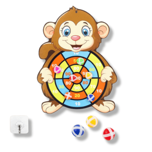 Klittenband Dartbord Kind Olifant Met Plakballetjes - KidsKorner