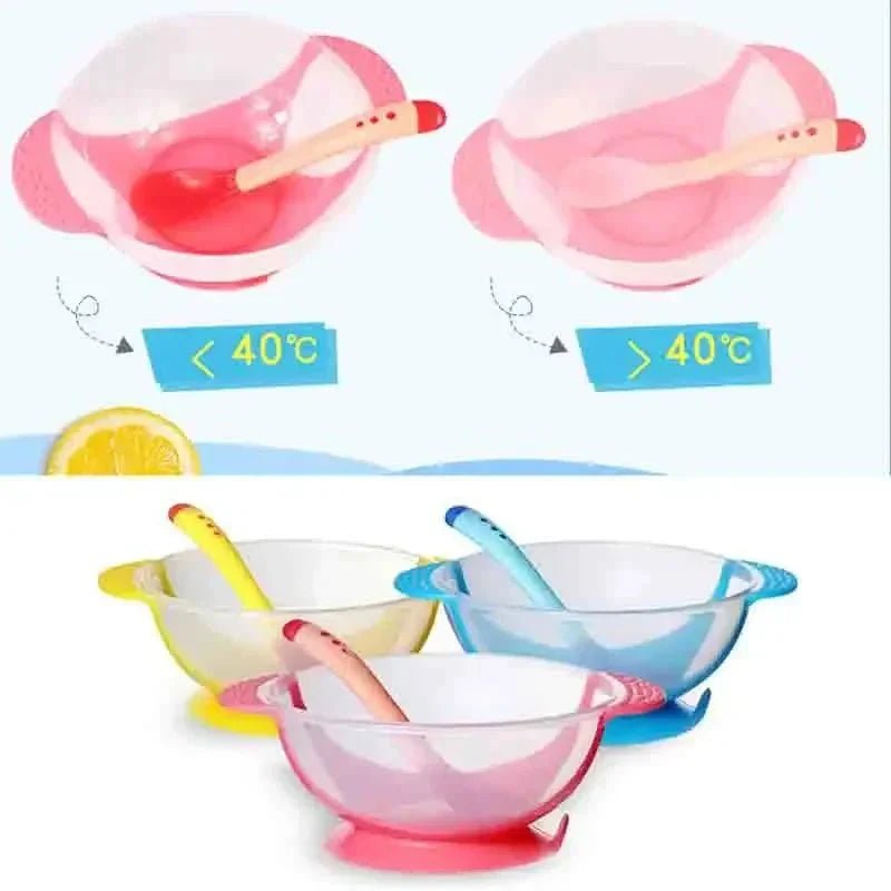 KomVast Baby Bord met Zuignap en Lepel - KidsKorner