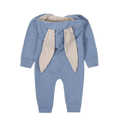 Konijnenoren Baby Romper Met Capuchon En Rits - KidsKorner