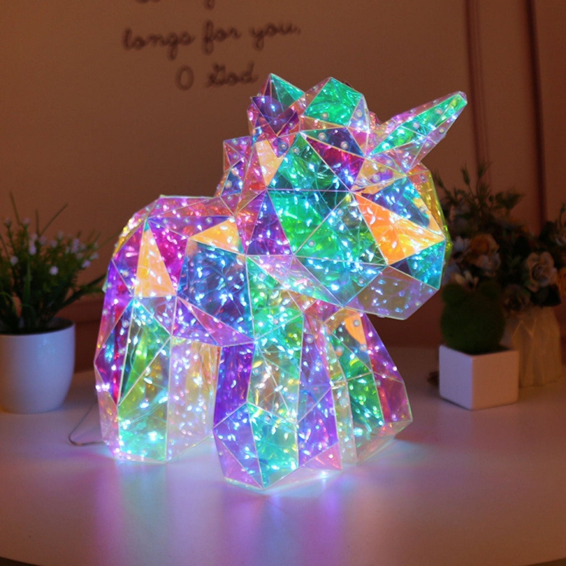LED Nachtlamp | Kristal Look Met Zachte Gloed Voor Kinderkamer 3+ Jaar - KidsKorner