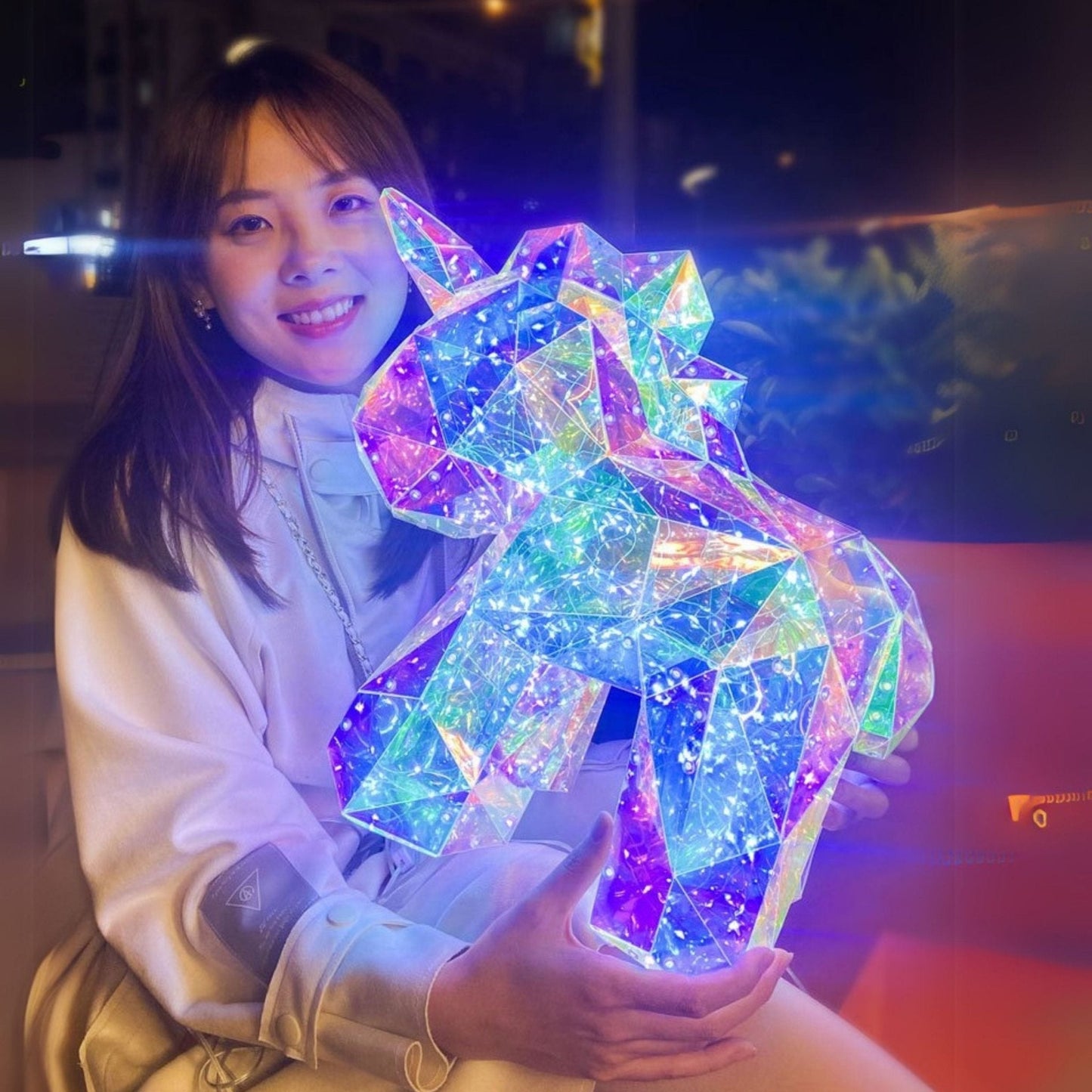 LED Nachtlamp | Kristal Look Met Zachte Gloed Voor Kinderkamer 3+ Jaar - KidsKorner
