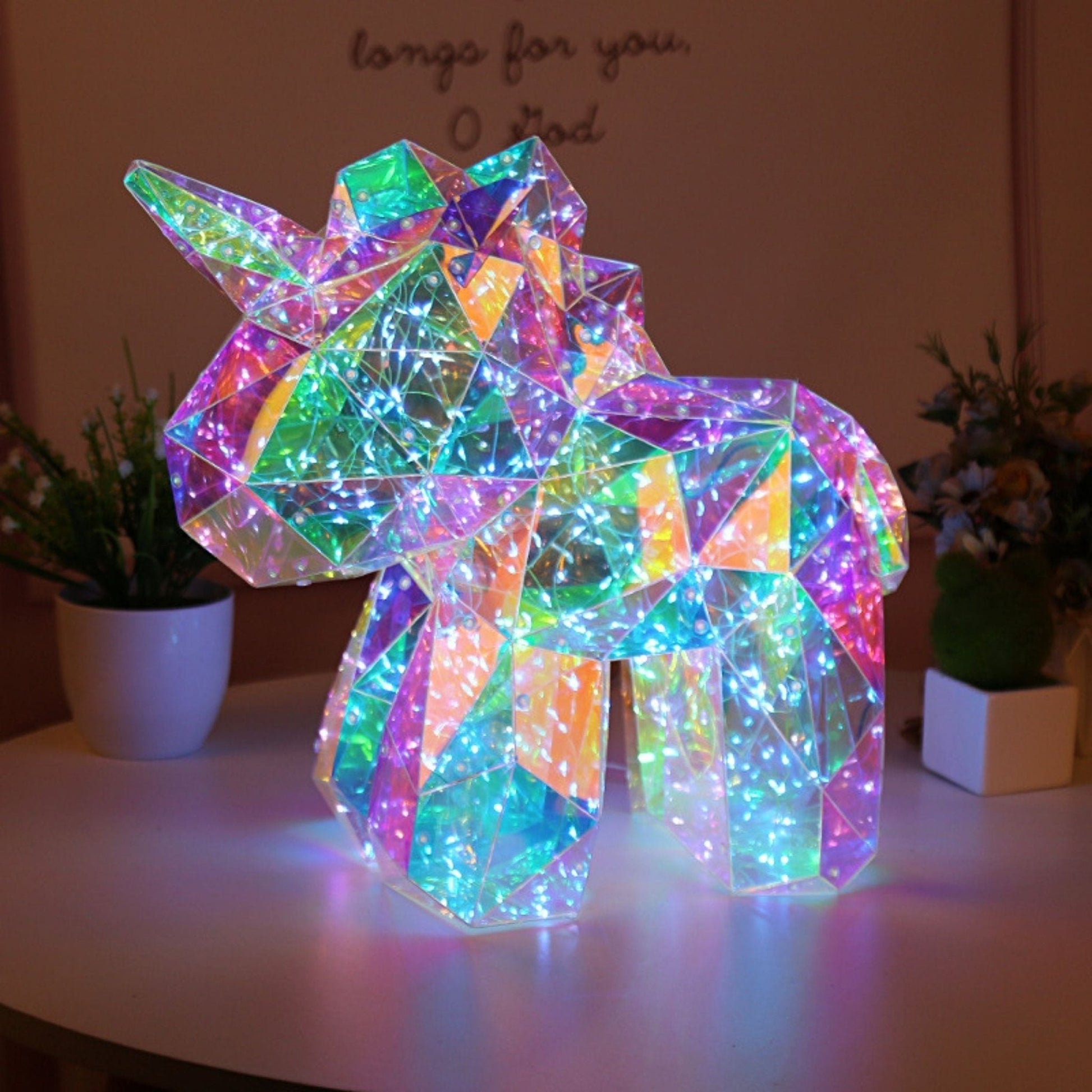 LED Nachtlamp | Kristal Look Met Zachte Gloed Voor Kinderkamer 3+ Jaar - KidsKorner
