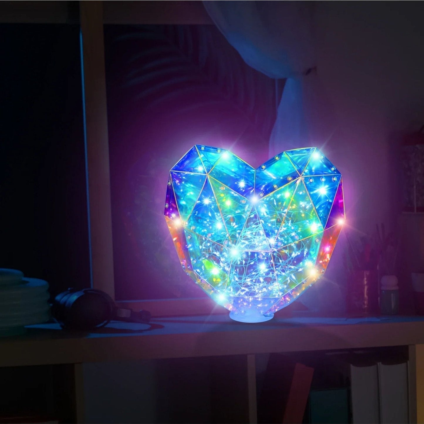 LED Nachtlamp | Kristal Look Met Zachte Gloed Voor Kinderkamer 3+ Jaar - KidsKorner