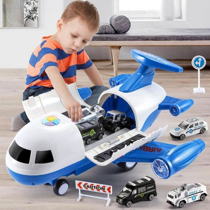 Luchtrix Vliegtuig Speelset Met Auto’s – Speelgoed Voertuigen - KidsKorner