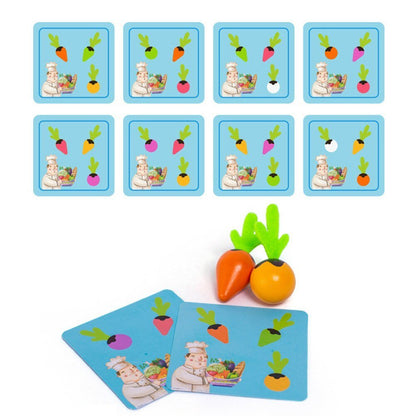 Moestunia Montessori Wortelspel - Houten Sorteerpuzzel - KidsKorner