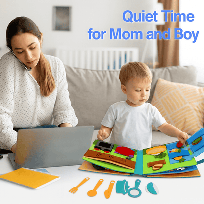 Montessori Activiteitenboek Vilt - Busy Book - 3 Tot 6 Jaar - KidsKorner