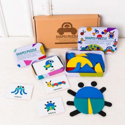 Montessori Educatieve Puzzelbox - 3 Tot 6 Jaar - KidsKorner