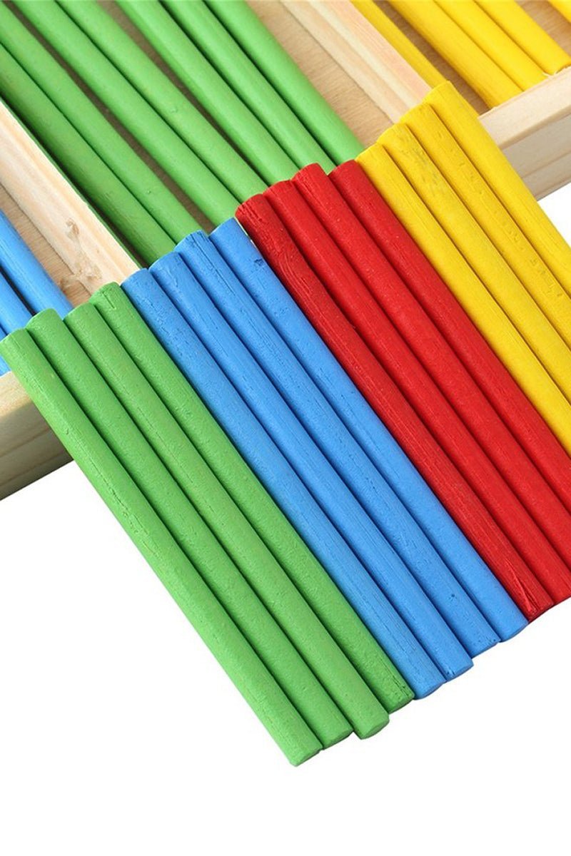 Montessori Rekenspel Met Telstokjes – Tellen En Rekenen Leren - KidsKorner