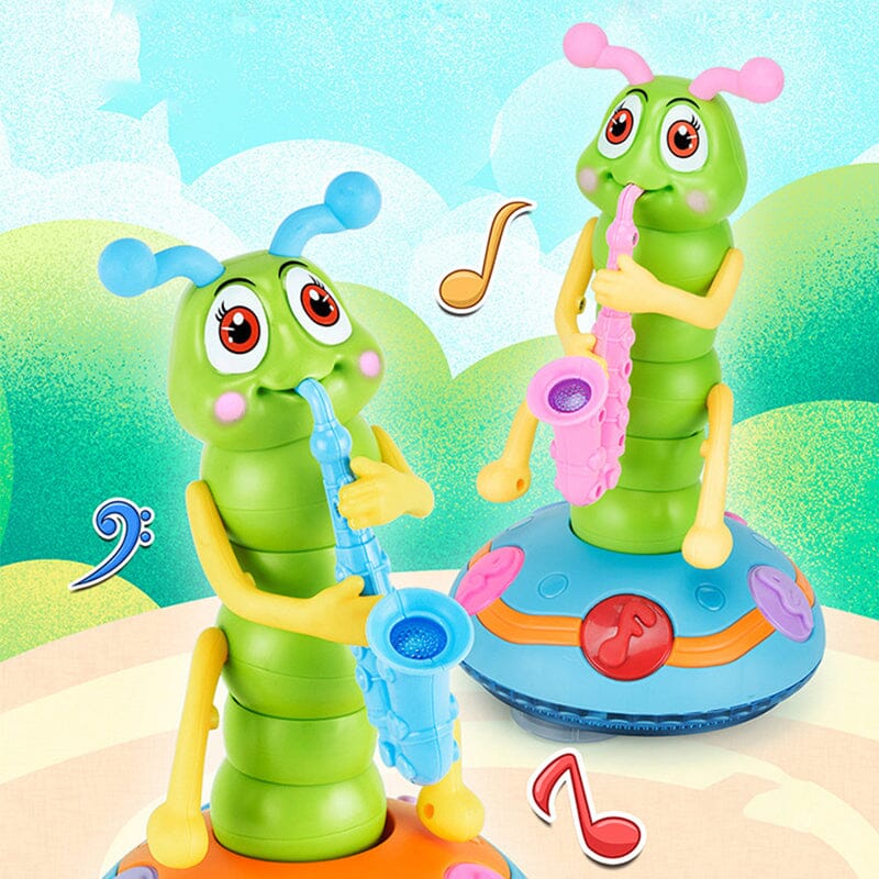 Muziek Speelgoed Rups Met Saxofoon - Dansend Peuterspeelgoed - KidsKorner